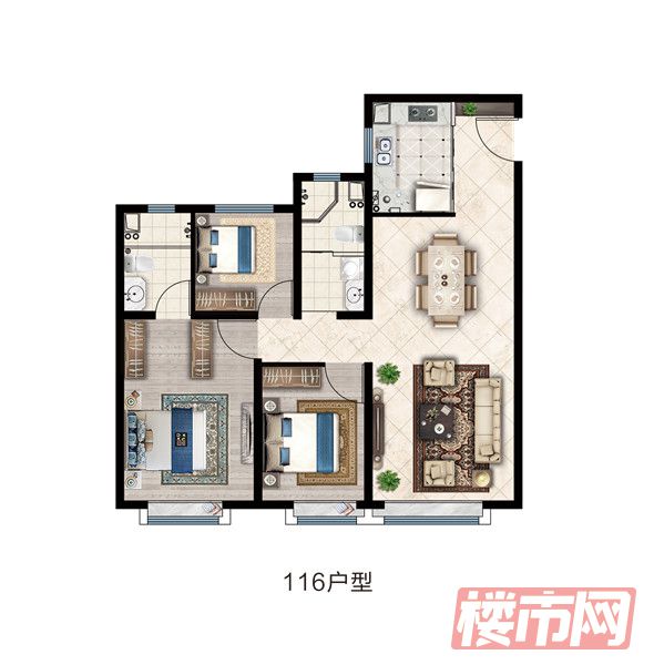 阳光城文澜金岸116户型