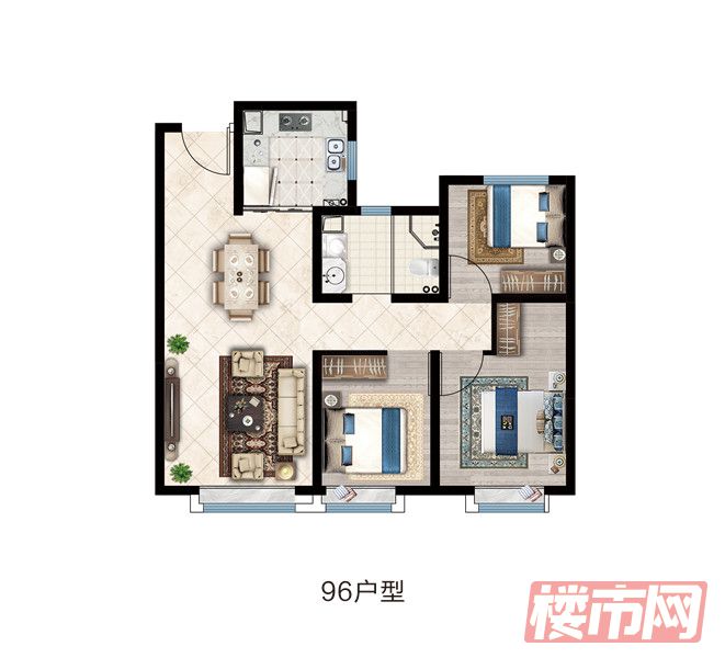 阳光城文澜金岸96户型