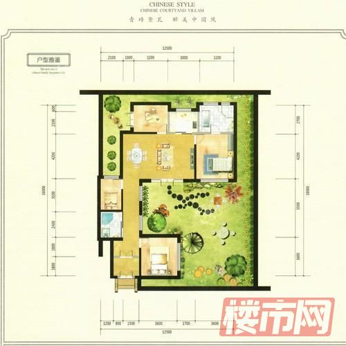 户型： 4室2厅2卫
建面：约125.11m2