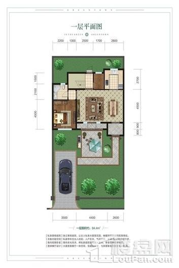 绿城·春风里161.7平4室2厅1厨3卫一层户型图