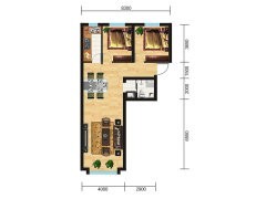 德源聚荣居-108.95m²-2室2厅1卫