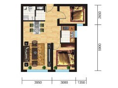 德源聚荣居-85.11m²-2室2厅1卫